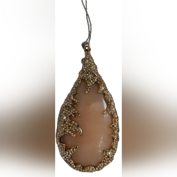 Oversized Quartz in Pink Pendant Neiman Marcus NWOT Bittar Style - Picture 3 of 7